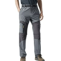Bacocke muške hlače MENS PLUS veličina rastezanje planinarenja Brze suhe hlače Multi džep odvojive distribuirane