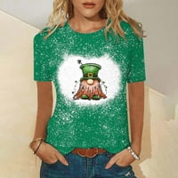 Danski dame ul. St. Patricke, vrhovi i bluze žene -t -t majica s kratkim rukavima, ženska majica CREWNECK,