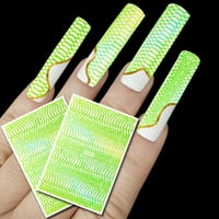 Giligiliso Cleariance Snake uzorak DIY naljepnice za nokte Nail naljepnice Boje sa ljepljivim poklonima