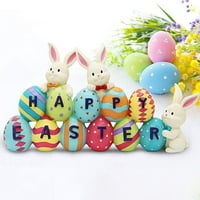 Fogcroll Easter Privjesak Zec jaje Privjesak Svečano divno uređenje doma akril Sretan Uskrs Slatka zeko