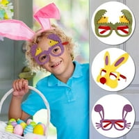 Uskršne naočale crtani nakit smiješni rekviziti Dječji partijski ukrasni proizvodi zečji jaje - boja