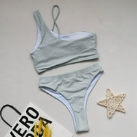 Ženski kopljici za čišćenje bikinija za žene visokog struka brazilskog bikinija kupaći odijelo za patchwork