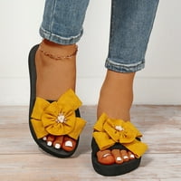 Cathalem neonske cipele za žene sandale papuče za žene dame Ljetni boemski luk cvijeće ukras Jean Sandale