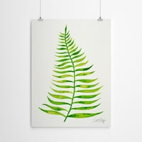 Americanflat palmi listom lime mačka Coquillette art Art Print