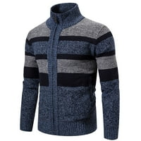 Gasue Jesen zimski sportski jakni za muškarce dugih rukava za prozračivanje partijski kaput fit modne klasične jakne plave, 2xl