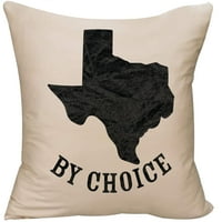 Texas po izboru Državna karta Početna Love Hometown Lonestar Dekorativni bacanje Jastuk za pokrov Beige Funny Poklon