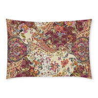 Jacobean cvjetni jastučni jastuk jastuk pokriva dvije strane tiskanje