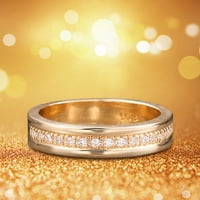 Nakit za žene Rings Women Srebrna, zlatni prsten bijeli riveston za vjenčanje nakit za prstenje veličine 6 - sladak prsten trendi nakit za nju
