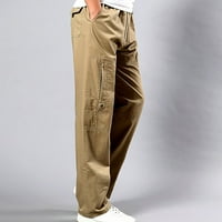 Todqot muške teretne pantalone - višestruki džepovi veliki i visoki plus veličina Slim Fit Ležerne prilike