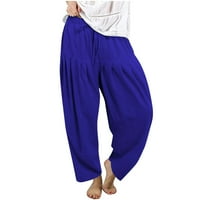 Ženske plus veličine pamučne harem hlače Ljeto HAURTL labavi fit lampions konusne pantalone hlače sa elastičnim strukom izvlačenja