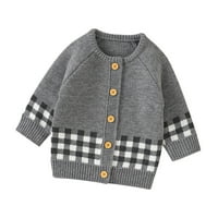 Vučeni dječaci i djevojčici džemper kaput djevojački dječak pleteni džemper tople pulover vrhove toddlera