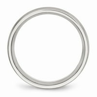 Bijeli prsten od nehrđajućeg čelika Vjenčanje kubični cirkonijski cz