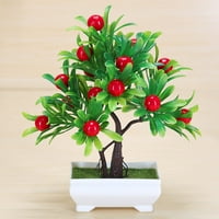 Plastični umjetnički narančasto drvo bonsai fau fabrika lažnog cvijeća kućna uredski vrtni dekor kineska bobica