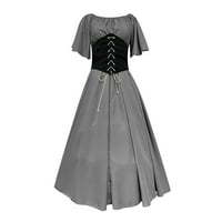 Jsaierl Noć vještica za žene plus veličine Vintage Renesansne haljine Viktorijanske irske kostime Steampunk srednjovjekovne haljine