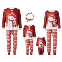 Božićna porodica koja odgovara pidžami, odmor Xmas Snowmen Sleepywear Christmas Loungewear Set Jammyes za parove Dječja dječja dječja