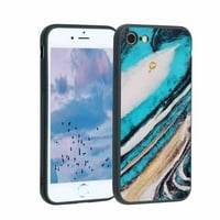 Ocean-Gold Case za iPhone za žene za žene Muška Pokloni, Mekani silikonski stil Otporan na udarce -
