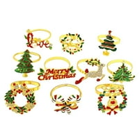 Božićni salvetski prstenovi legura Držač za ubrus za novu godinu