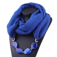 Loopsun tople šal u boji za žene Modni pleteni kašmirni zimski šal Ženski pamučni posteljina ogrlica