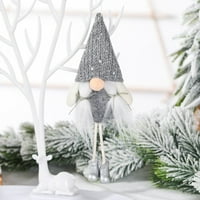 Božićna dekoracija lutke bezsečna gnome santa claus Xmas Tree visi ornament