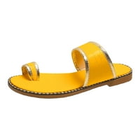Binmer ljeto Nove ženske cipele Čvrsta boja Sequin rub Ležerne pastene sa sandale
