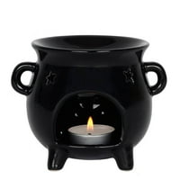Witch's crni crni keramički tealight Worder za držač svijeća