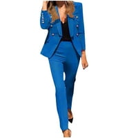 Safuny Business Coustery za žene Comfy casual lavel dugih rukava Sobica modna modna jakna za modnu lopaticu