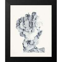 Vision Studio Crni moderni uokvireni muzej Art Print pod nazivom - Plavi antički koralj IV