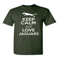 Držite miran i volite Jaguar Big Cat životinja za ljubavnicu za odrasle majica