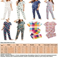 Beiwei dame životinjska noćna noćna odjeća Set ljeto labavo udobne odjeće Elastični struk ljetni pidžami set