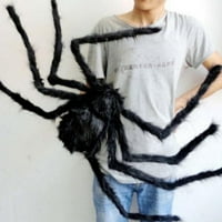 Shengshi Super Big Plish grozan pauk crni krzneni lažni pauk škakljiv igrački za creicki trik tretirati