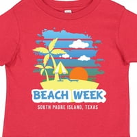 Inktastična plaža Sedmica Južno Padre Island Teksas sa palminim drvećem Poklon majica dečke devojke
