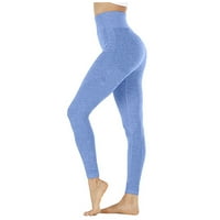 HHEI_K preklopi preko joge hlača za žene modne žene hip bešavne točke visokog struka Brzine suhe hlače