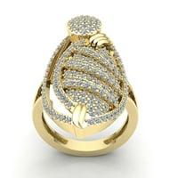 Originalni rez od 5CT okruglih diamond ženskih bridalnih motornih obljetnica za angažman prsten čvrsto