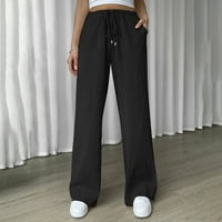GUBOTARE radne pantalone za žene plus veličine Ženske obrezive Kick Flare joga hlače sa džepovima Capri