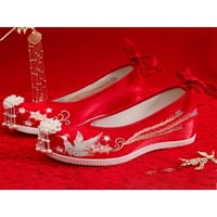 WAZSHOP Dame Stanovi Kineski stil Hanfu Cipele vezene svadbene cipele s biserima Privjesci Tradicionalni