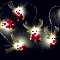 Putformme String Lamp Snowman Jelen uzorak Dekorativna plišani božićno stablo bajka