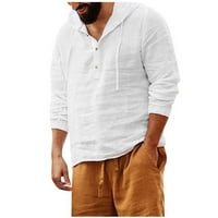 Muška majica Ležerni stilski vrh za pamučnu solidnu kašu na otvorenom