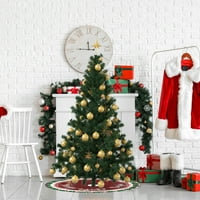Božićna suknja 3ft atmosfera Dekoracija Santa tiskane suknje za zabavu Lako za sastavljanje i negu dobrodošlice Santa's Haljina