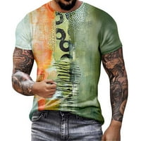 Sdjma Muška mreža Brzo-suha majica s kratkim rukavima MUŠKA Modni casual 3D digitalni ispis Sportski