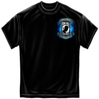 Pravi heroji Pow-Mia Vojna majica za naoružane snage crne