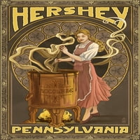 Hershey, Pennsylvania, žena izrađuje čokoladu
