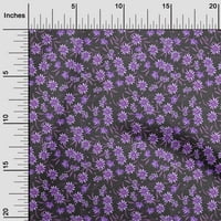 Onuoone Georgette viskoza ljubičasta tkanina cvjetna retro šiva zanata za obrtni projekti