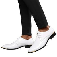 Klasične muške ležerne kuće šire cipele široke muške haljine cipele bijele veličine 46
