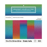 Pakovanje: Girstent Color Glitter Paper Paper sećanja, 12 12