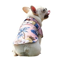 Stalni rođendanski rođendana HAWAIAN HAWAIAN PET PAG T majica Mačji pas ljetni plažni prsluk prsluk