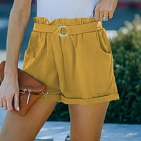Lilgiuy Fashion Women Horts Summer Ležerne prilike Labavi džep Jednostavni džepovi High Struk kratke hlače za žene