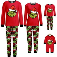 Božićne Grinch podudaranje porodičnih božićnih setova pidžame