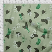 Onuone pamuk poplin more zelena tkanina apstraktori DIY odjeća za prekrivanje tkanine tiskane tkanine