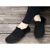 Woobling ženske muške cipele za plažu na akva čarapama bosonoga bosonože cipele za vježbanje čarape za vježbanje Brzo sušenje casual crno bijela 4,5