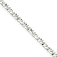 Prekrasan sirling srebrni lanac za zatvaranje veze